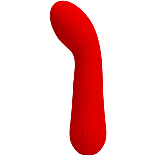 Перезаряжаемый гибкий вибратор для точки G Pretty Love Faun Super Soft Silicone красный