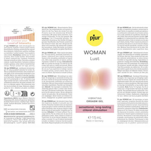 Жидкий вибратор Pjur Woman Lust 15 мл со вкусом клубники