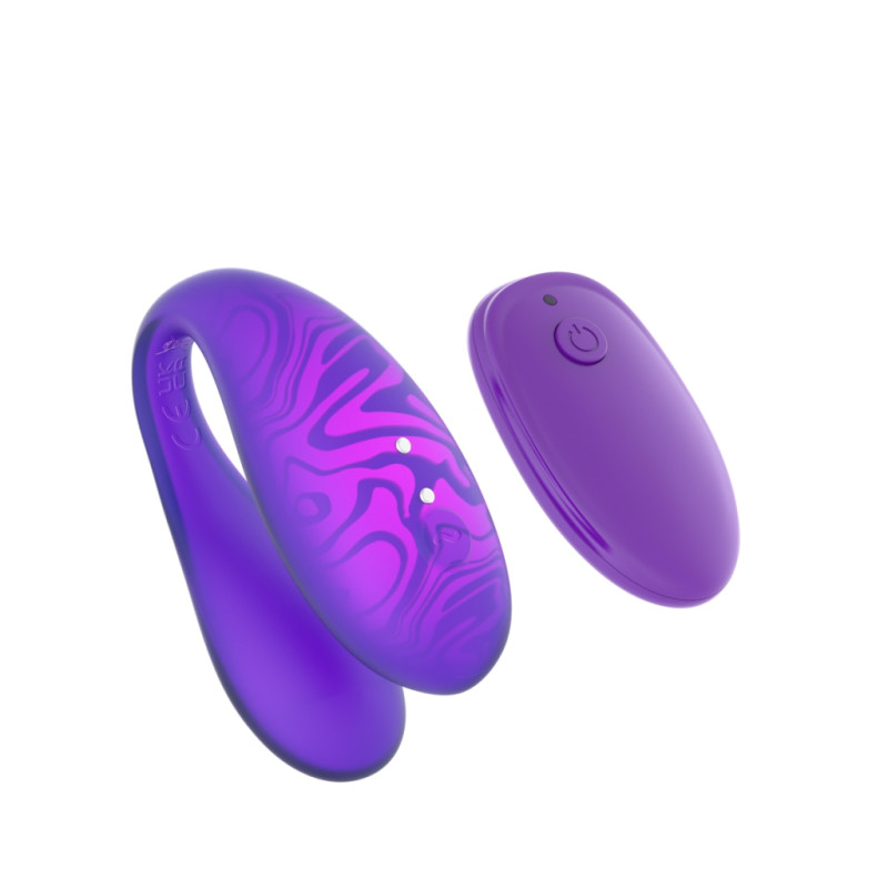 Парный вибромассажер TWIN+ Purple с управлением через приложение
