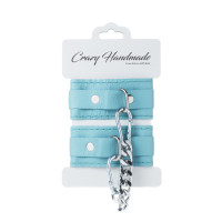 Оковы скругленные тиффани с серебрянной цепочкой Crazy Handmade