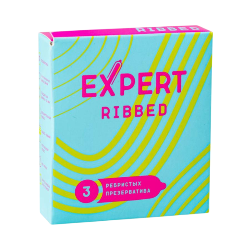 Презервативы ребристые EXPERT Ribbed (3 шт)