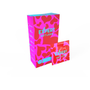 Презервативы с разогревающим эффектом EXPERT Hot Love (15 шт) (иной угол)