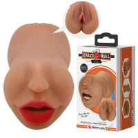 Реалистичный мастурбатор двусторонний вагина-ротик Crazy Bull Zoey