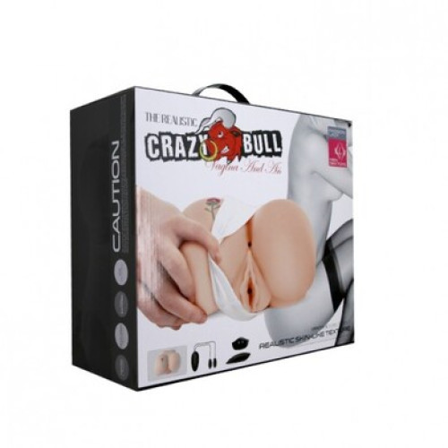 Реалистичный мастурбатор с вагиной и анусом Crazy Bull