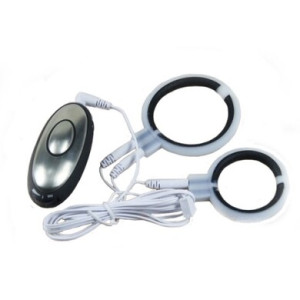 Электростимулятор эрекционное кольцо с кольцом для мошонки Baile Passion Power Magnetic Ring (иной угол)