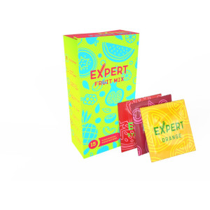 Презервативы фруктовые ароматизированные EXPERT Fruit Mix (15 шт) (иной угол)