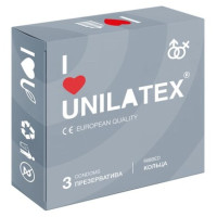 Презервативы с рифленой поверхностью Unilatex RIBBED (3 шт)