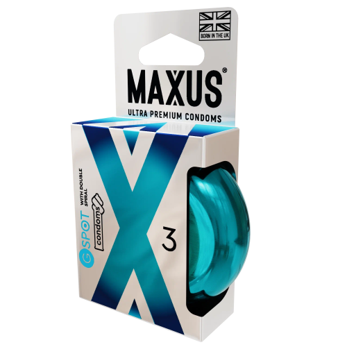 Презервативы гладкие двойная спираль Maxus G Spot X-Edition 3шт