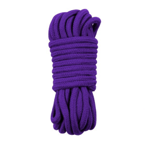 Пурпурная веревка для бондажа Fetish Bondage Rope 10 метров (иной угол)