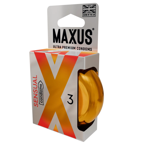 Презервативы гладкие анатомические Maxus Sensual X-Edition 3шт
