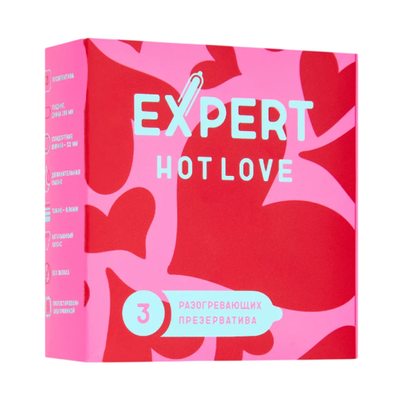 Презервативы с разогревающим эффектом EXPERT Hot Love (3 шт)