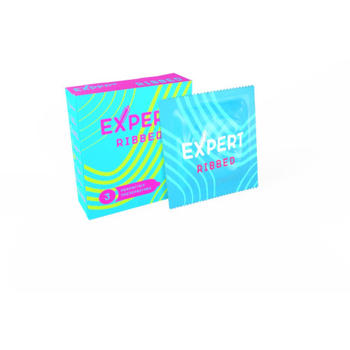 Презервативы ребристые EXPERT Ribbed (3 шт)