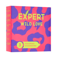 Презервативы ребристые с точками EXPERT Wild Love (3 шт)