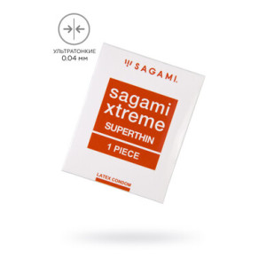 Презервативы латексные ультратонкие Sagami Xtreme Superthin (1 шт) (иной угол)