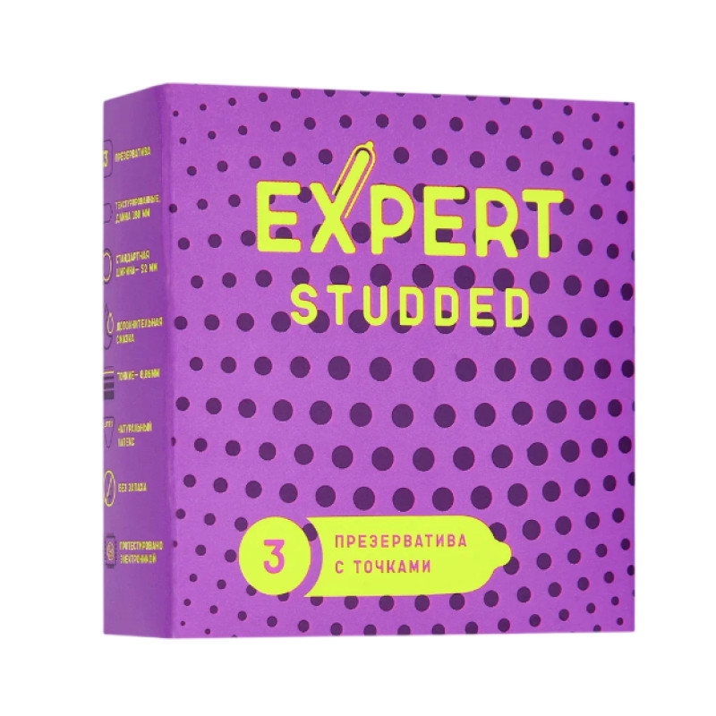 Презервативы точечные EXPERT Studded (3 шт)