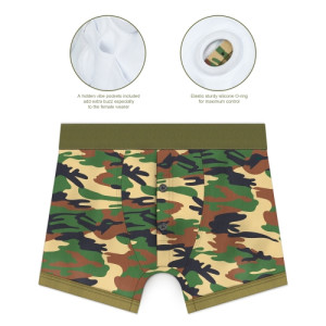 Шорты для страпона камуфляжные Ingen Camo XL/XXL (иной угол)