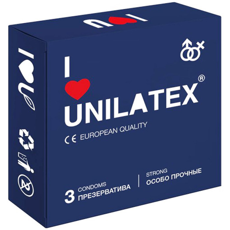 Презервативы особо прочные Unilatex Strong (3 шт)