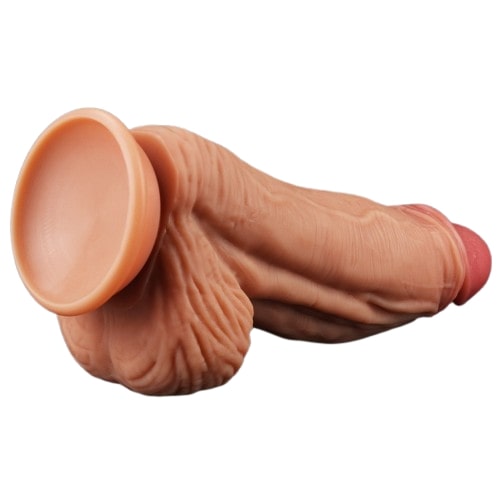 Широкий фаллос-гигант с рельефным стволом Lovetoy Nature Cock King Sized 25 см