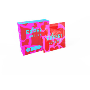 Презервативы с разогревающим эффектом EXPERT Hot Love (3 шт) (иной угол)