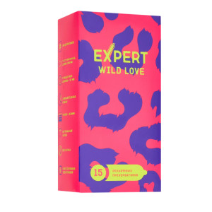 Презервативы ребристые с точками EXPERT Wild Love (15 шт)