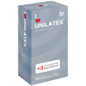 Презервативы с рифленой поверхностью Unilatex Ribbed (15 шт)