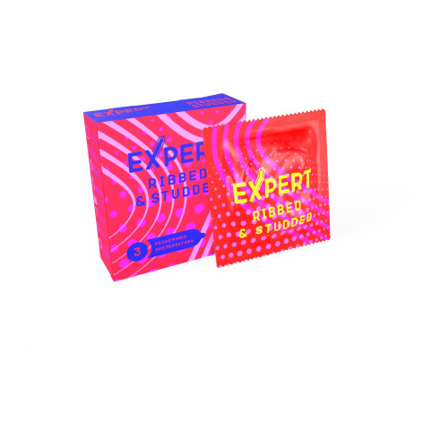 Презервативы ребристо-точечные EXPERT Ribbed-Studded (3 шт)