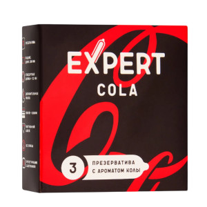 Презервативы с ароматом Колы EXPERT Cola (3 шт)