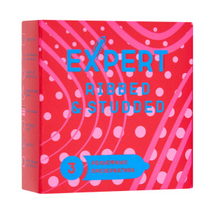 Презервативы ребристо-точечные EXPERT Ribbed-Studded (3 шт)