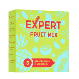 Презервативы фруктовые ароматизированные EXPERT Fruit Mix (3 шт)