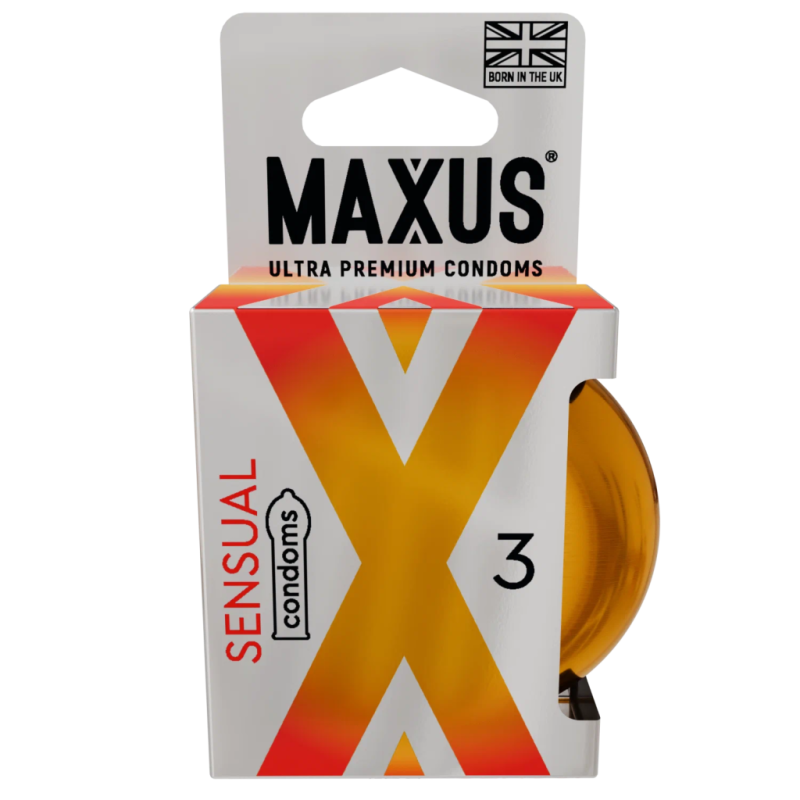 Презервативы гладкие анатомические Maxus Sensual X-Edition 3шт