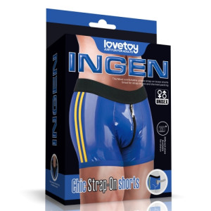 Шорты для страпона INGEN синие L/XL