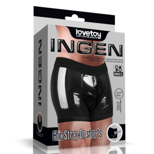 Шорты для страпона INGEN чёрные XS/S