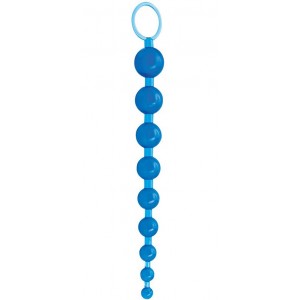 Анальная цепочка Sexy Beads голубая (иной угол)