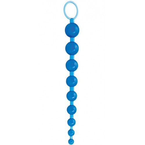 Анальная цепочка Sexy Beads голубая