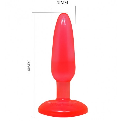 Анальная пробка на присоске телесная