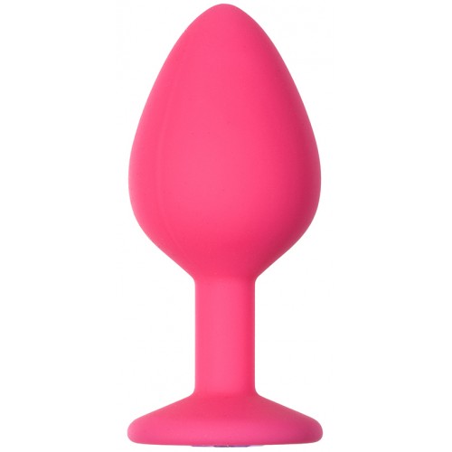 Анальная пробка Emotions Cutie Medium Pink Dark Purple Crystal