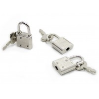Замок металлический серебристый