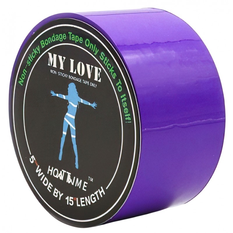 Бандажная лента My love фиолетовая