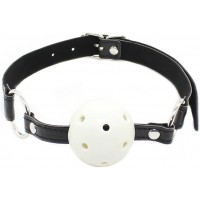 Белый дышащий кляп-шар Белый дышащий кляп-шар