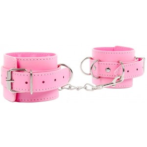 Классические нежно-розовые наручники (иной угол)