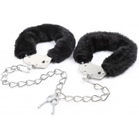 Металлические кандалы с черным мехом