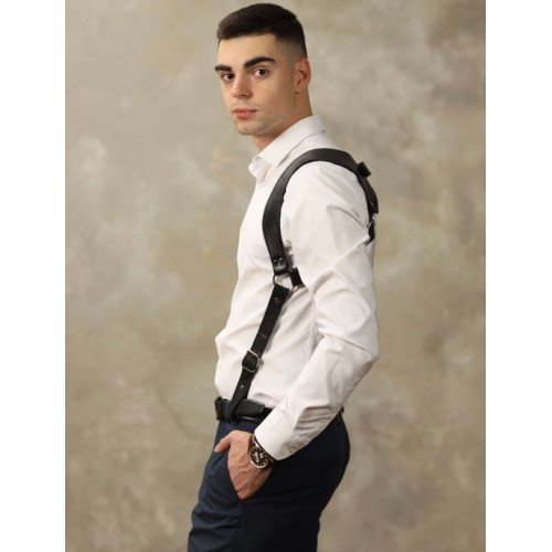 Стильная мужская портупея из натуральной кожи