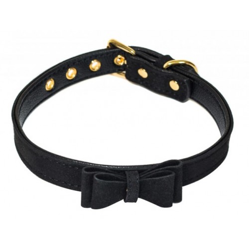 Черный ошейник с бабочкой Party Hard Decadence