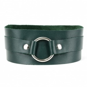 Ошейник классика изумруд (иной угол)