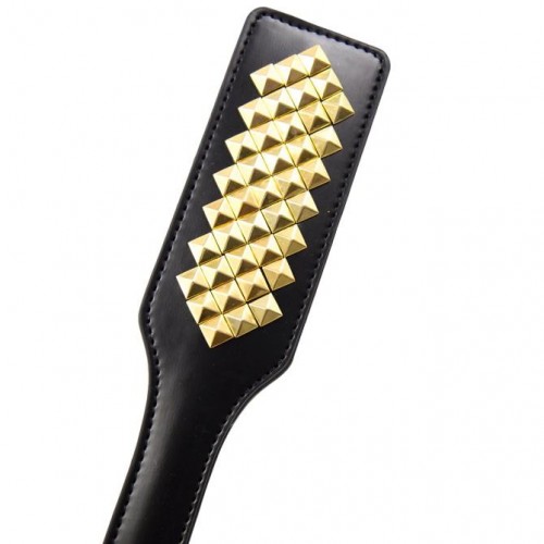 Пэдл черный с золотыми заклепками