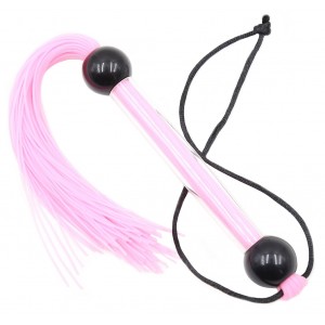 Розовая силиконовая плеть 39 см (иной угол)