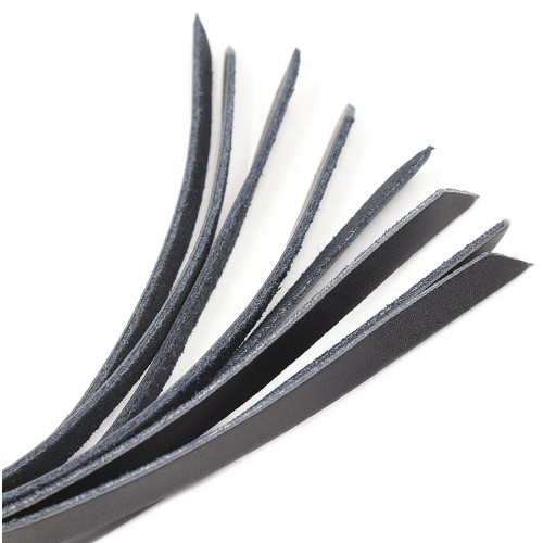 Кожаная плеть-пэдл черная 26 см