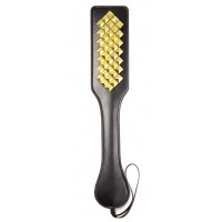 Пэдл черный с золотыми заклепками