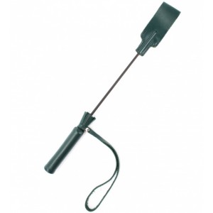 Кожаный стек изумрудного цвета (иной угол)