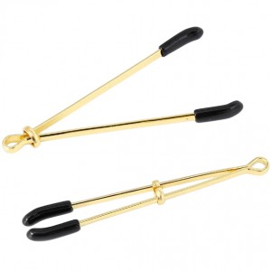 Золотистые зажимы с колечками